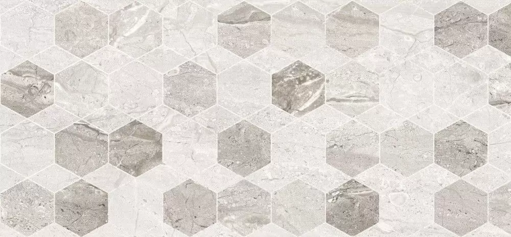 Плитка настенная Golden Tile Marmo Milano Hexagon