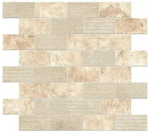 Мозаика Atlas Concorde Italy Aix Blanc Minibrick Tumbled