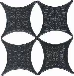 Вставка Hispania Ceramica Core Estrella Set Core Negro 4pzs
