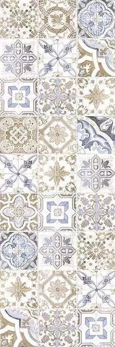 Плитка настенная LB-Ceramics Tender marble Пэчворк голубой