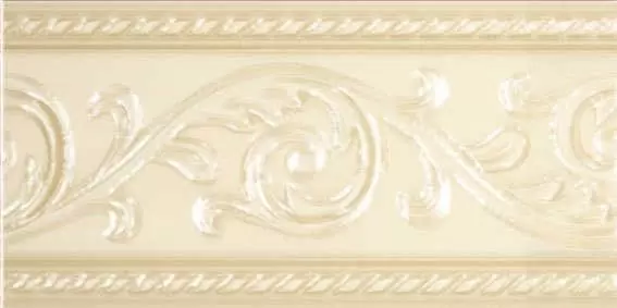 Бордюр настенный Carmen Caprichosa Cenefa Yara Crema 7.5x15