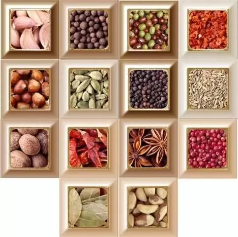 Декор настенный Absolut Keramika Cube Kitchen Decor Mix 14 pz Cube Warm Kitchen