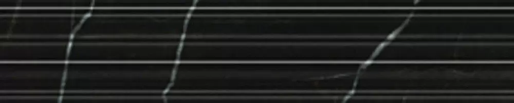 Бордюр настенный Golden Tile Абсолют Black 30x6