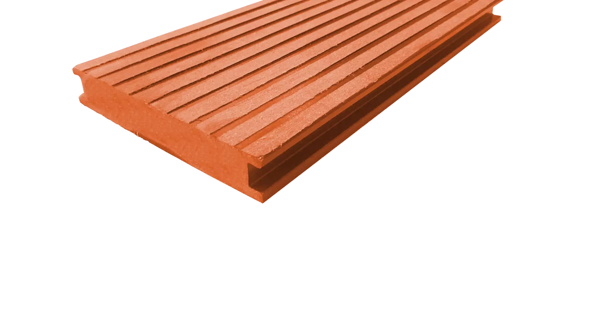 Террасная доска ДПК ECODECKING HIT полнотелая Терракот