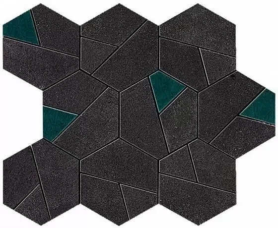 Мозаика Atlas Concorde Italy Boost Mosaico Hex Tarmac Jade