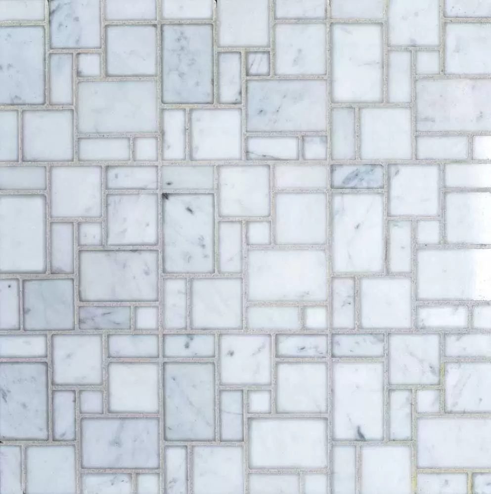 Мозаика Orro Stone Bianco Carrara Random Square