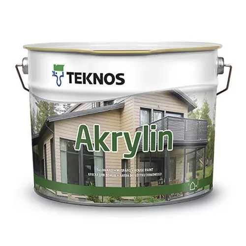 Краска фасадная Teknos Akrylin PM1 9 л