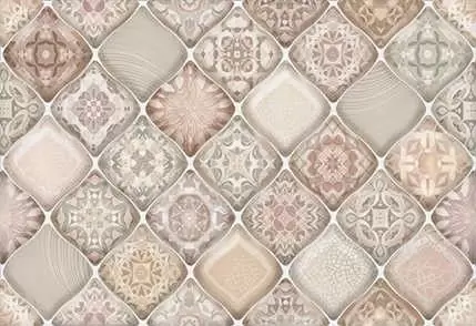 Плитка настенная Alma Ceramica Morela Бежевая Пэчворк 2