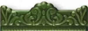 Бордюр настенный Ribesalbes Комплектующие Moldura barroca verde relieve 20x5