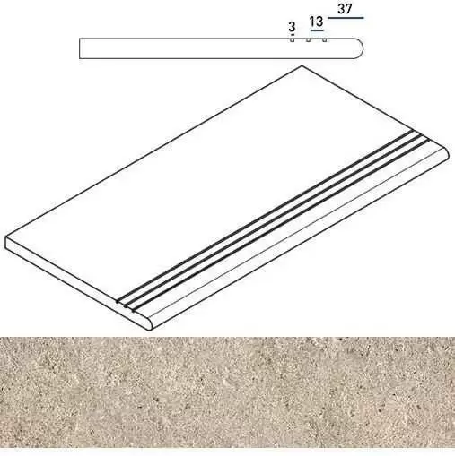 Ступень Italon Everstone X2 Дезерт Закругленная Грип 30x60 Правая