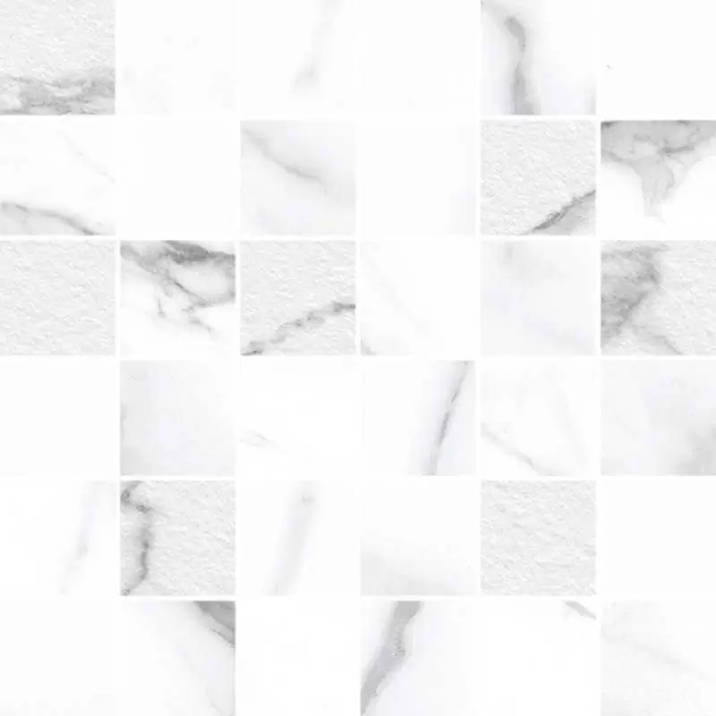 Мозаика Cerdomus Extremewhite Statuario MSC.48 Bianco Mix 30x30