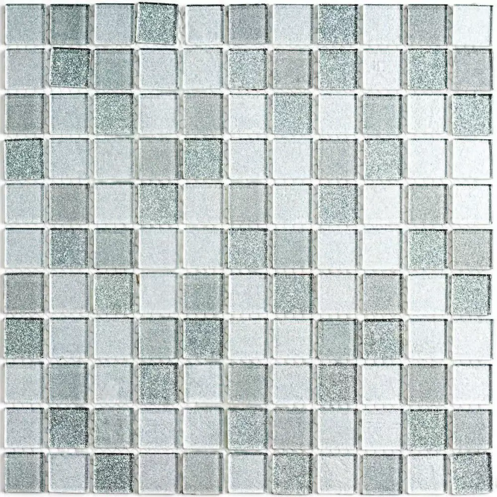 Мозаика Bonaparte Стеклянная Shine Silver