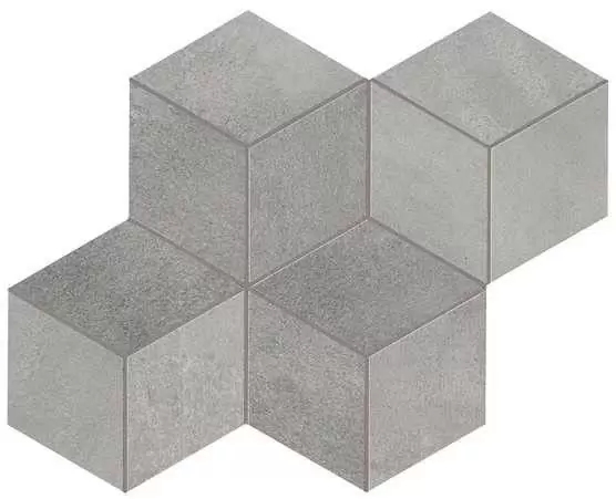 Мозаика Atlas Concorde Italy Blaze Aluminium Mosaico Esagono Lapp 35х30