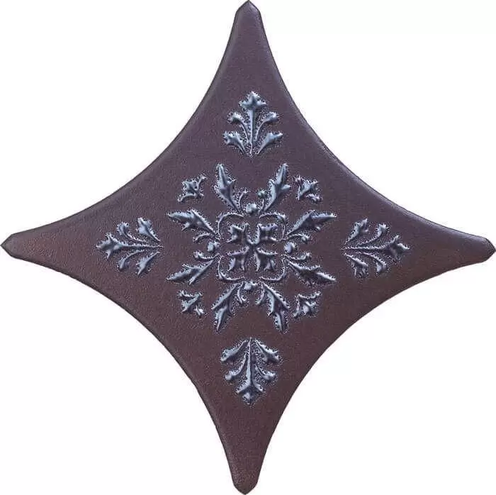 Вставка Gracia Ceramica Limestone Stella brown border 03