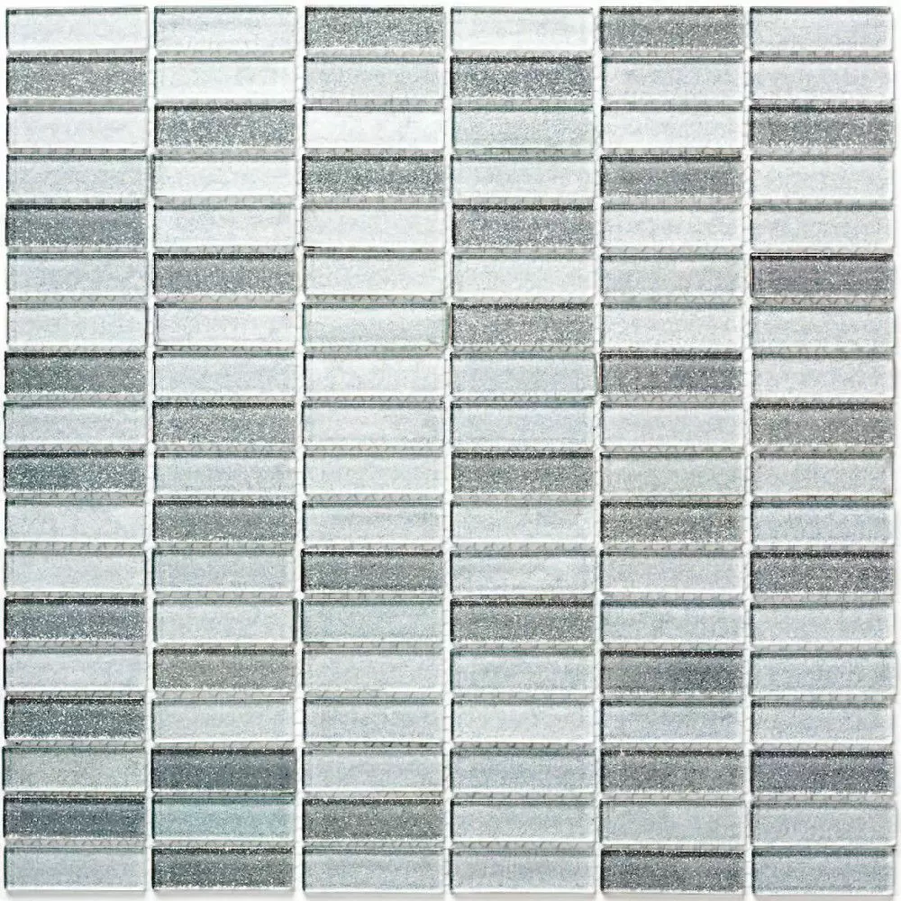 Мозаика Bonaparte Стеклянная Silver Light