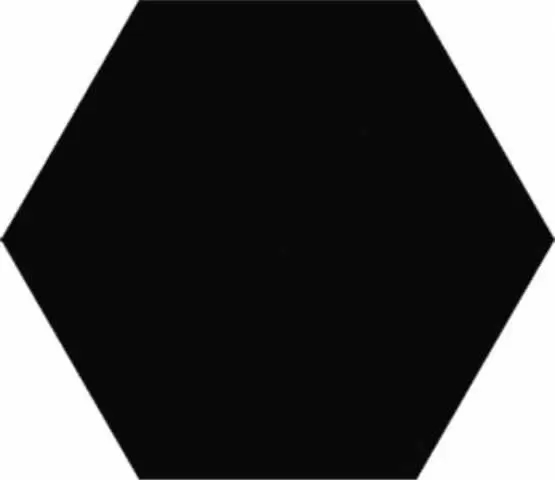 Плитка настенная Vitra Miniworx Hexagon Черный Матовый