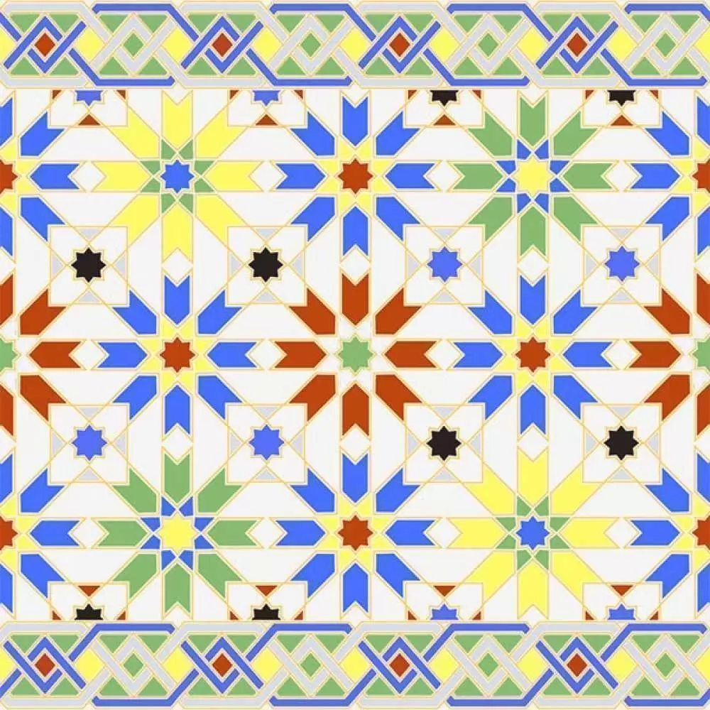Плитка настенная Fabresa Ceramics Fez Border