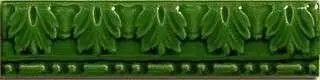 Бордюр настенный Ribesalbes Комплектующие Moldura relieve verde 20x5