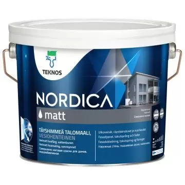 Краска Teknos для домов Nordica Matt РМ1 2,7 л
