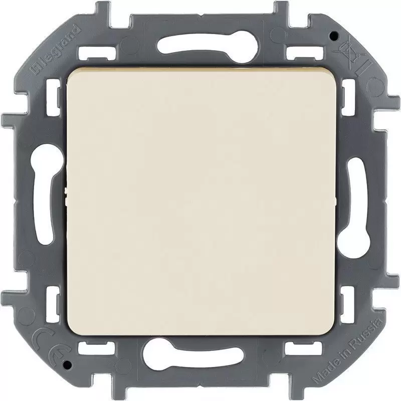 Выключатель Legrand INSPIRIA Слоновая кость одноклавишный 10 AX 250 В 673601