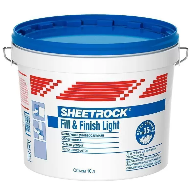 Шпатлевка Sheetrock Fill and Finish Light 10 л