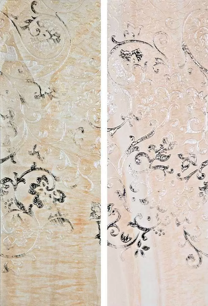 Плитка настенная Serra Cadoro Ramage 2 Decor Pearl White Glossy