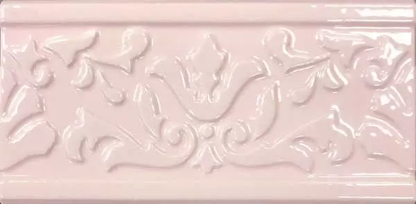 Бордюр настенный Ceramica VOGUE Trasparenze Bisello Rosa listello