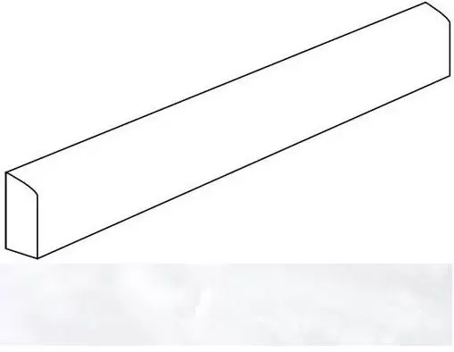 Бордюр напольный Vallelunga Nolita Bianco Battiscopa 60x8