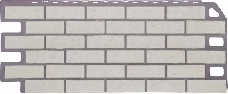 Фасадные панели FineBer STANDART Кирпич мелованный белый