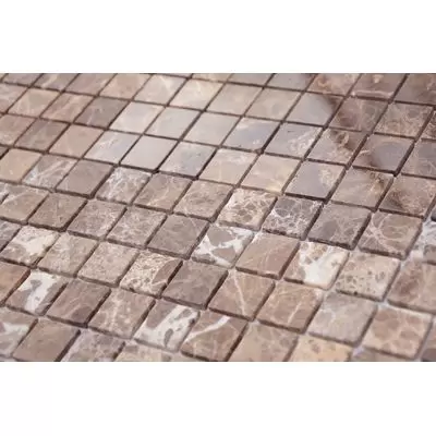 Мозаика LeeDo - Pietrine Emperador Dark матовая 29,8x29,8x0,4 см (чип 23x23x4 мм) (Emperador Dark MAT 23x23x4)