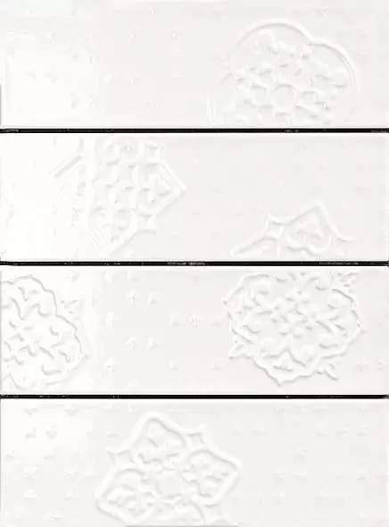 Плитка настенная Ragno Brick Glossy Dec Mix 4 White R4GP