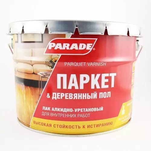 Лак паркетный Parade L10 Паркет & Деревянный пол матовый 10 л