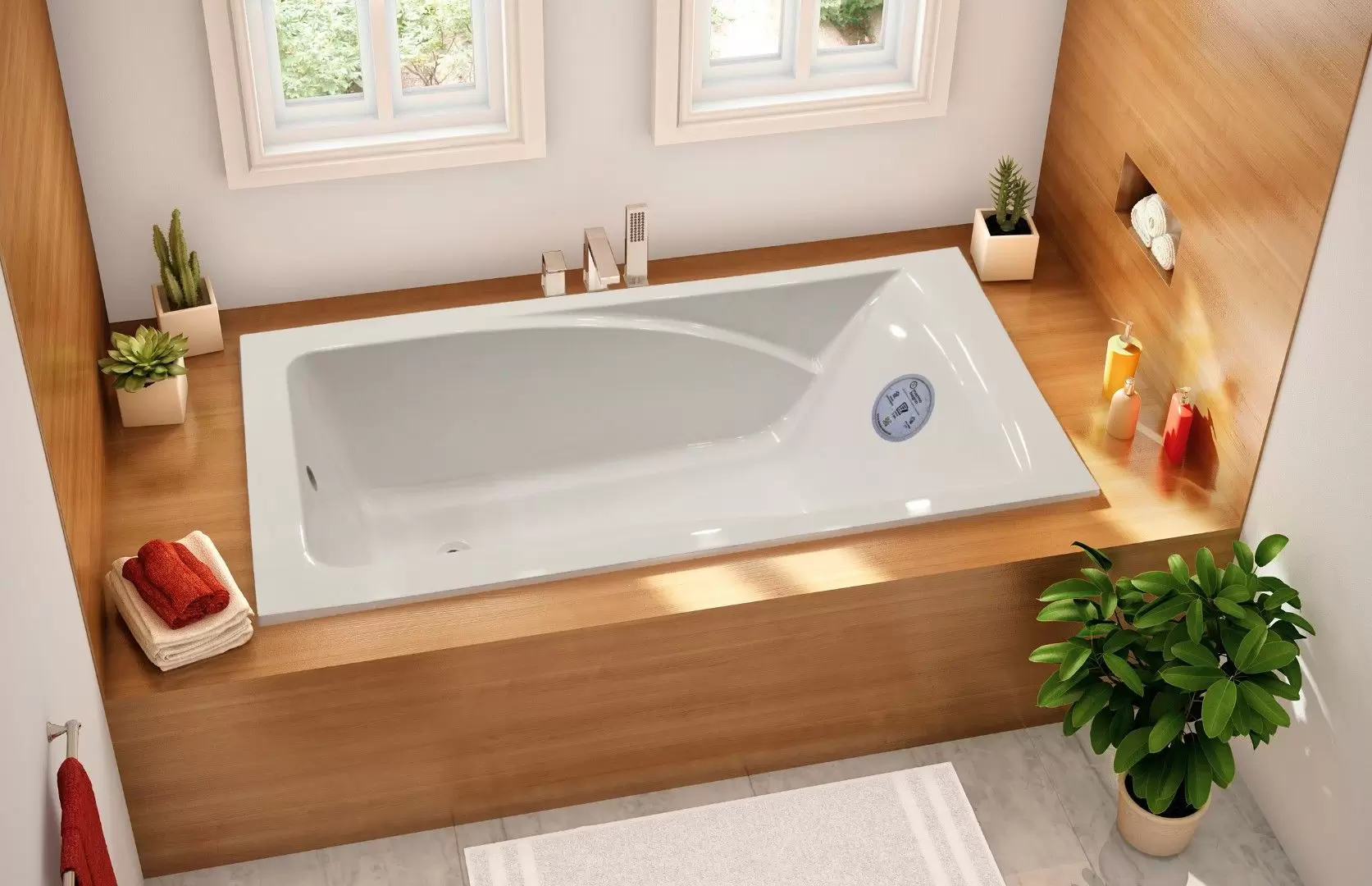 Ванна из литьевого мрамора Marmo Bagno София 170x75