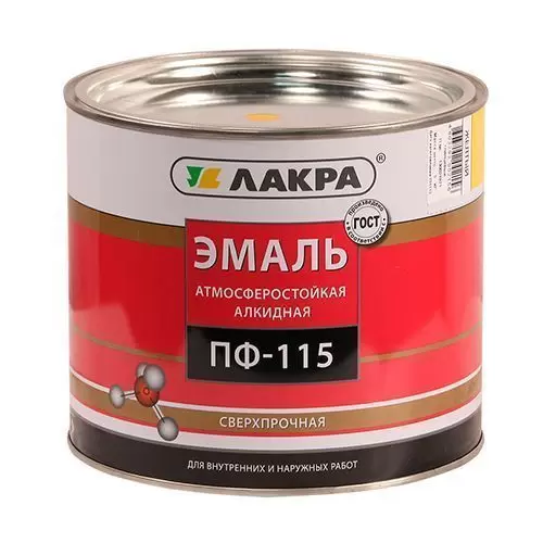 Эмаль ПФ-115 Лакра жёлтый 2 кг