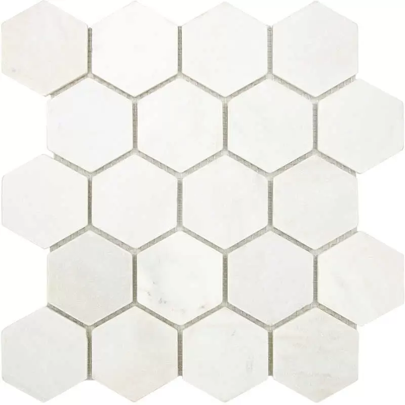 Мозаика Starmosaic Wild Stone мраморная мозаика Hex VMw Tumbled 64X74