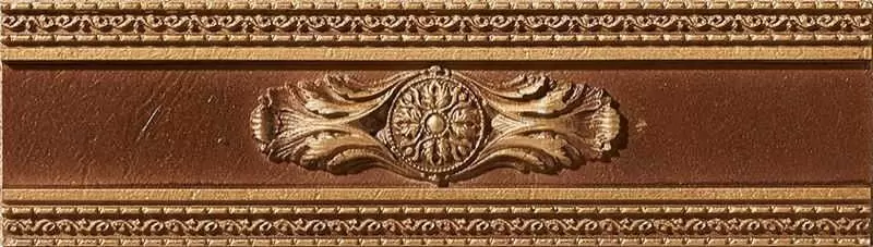 Бордюр настенный Stylnul Velvet Marron Cenefa Circle
