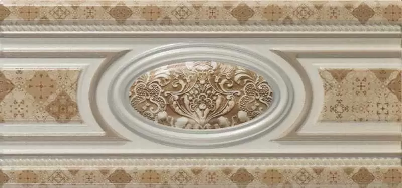 Бордюр настенный Techiceramica Persia Cenefa Tigris Mate Crema