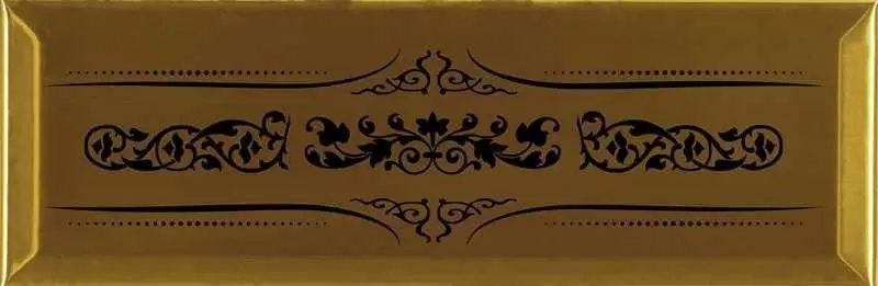 Декор настенный Absolut Keramika Glass Decor Versalles Gold Negro