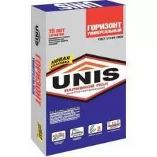 Наливной пол Unis (Юнис) Горизонт универсальный, быстротвердеющий 20кг
