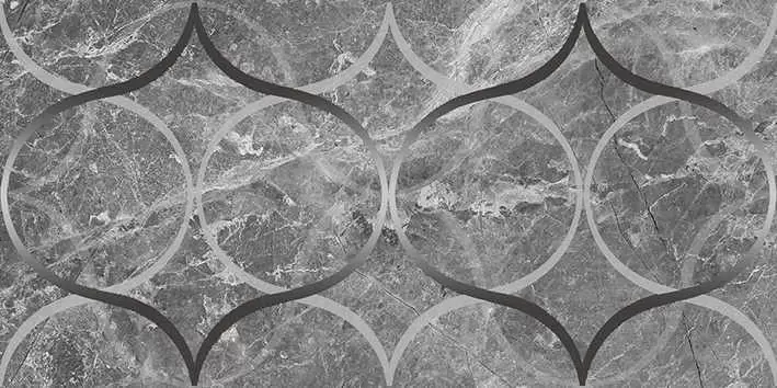 Декор настенный Laparet Crystal Resonanse серый
