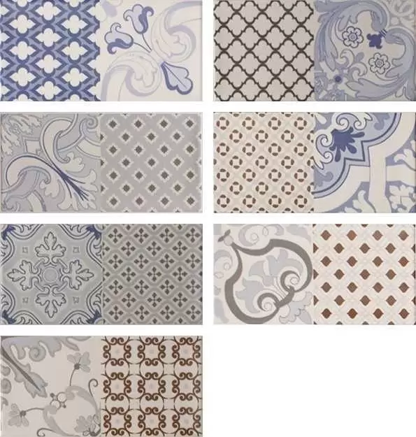 Плитка настенная Fabresa Ceramics Artisan Zafra Blanco Decor Mix Maet