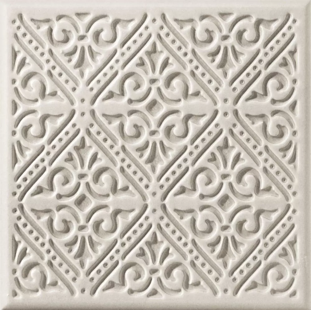 Декор настенный Tubadzin Majolika 20x20 D-graphite C STR