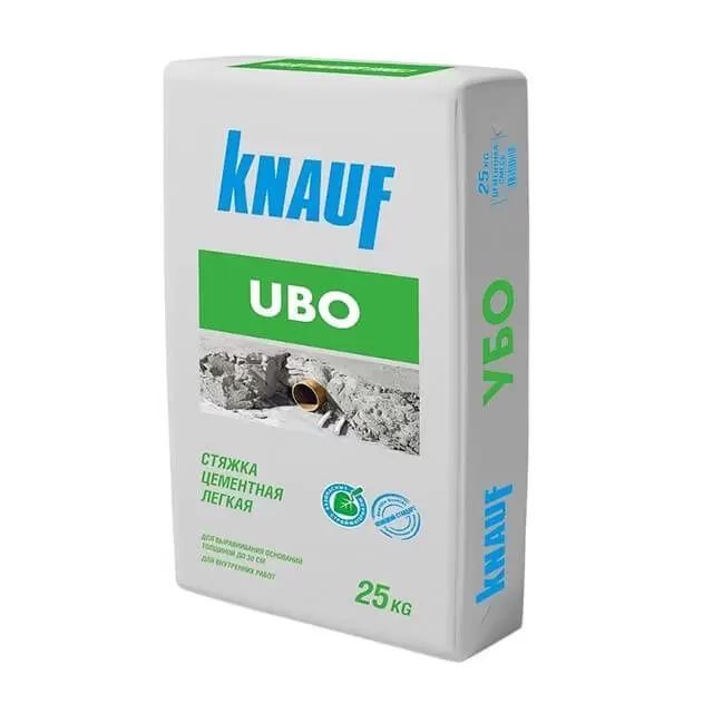 Стяжка цементная легкая Knauf UBO (КНАУФ УБО), 25 кг