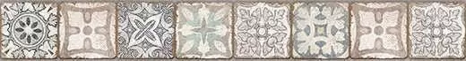 Бордюр настенный Cersanit Majolica brown Многоцветный 59.8x8