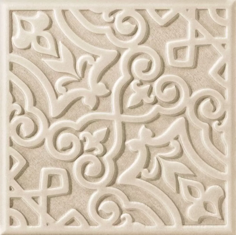 Декор настенный Tubadzin Majolika 20x20 D-mocca D STR