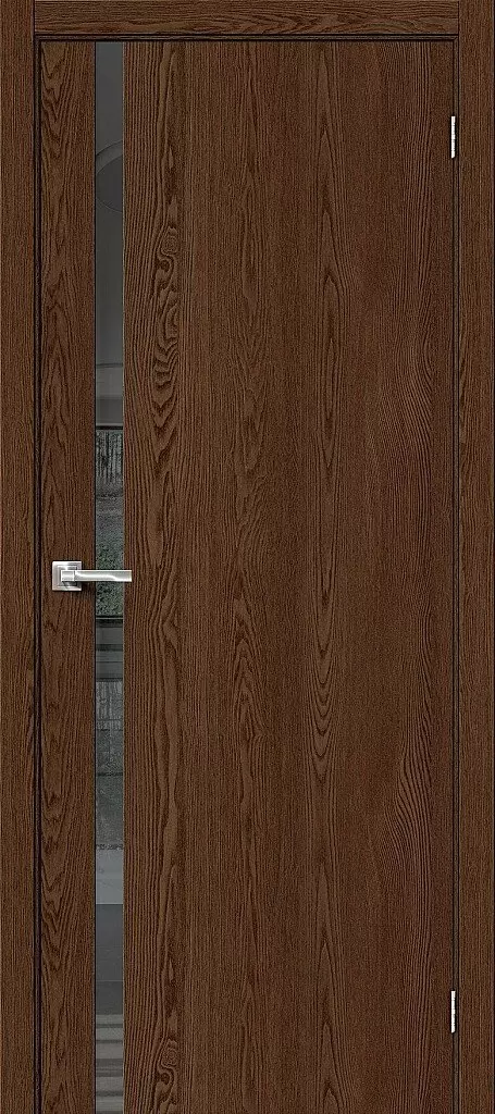 Дверь экошпон "Браво-1.55" Brown Dreamline / Mirox Grey
