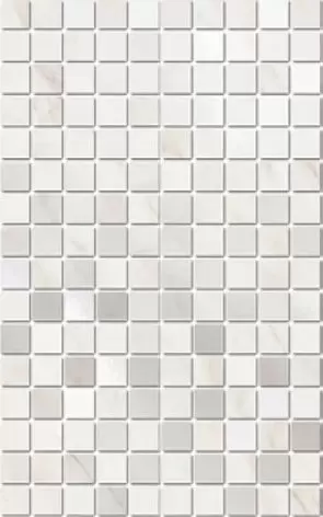 Керамическая плитка MM6359 Гран Пале белый мозаичный Декор 25x40