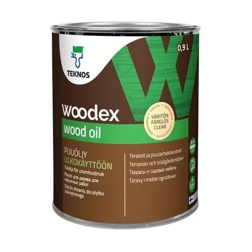 Масло Teknos Woodex Wood Oil для дерева бесцветный 0,9 л