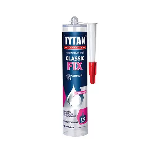 Монтажный клей Tytan Professional Classic Fix 310мл прозрачный