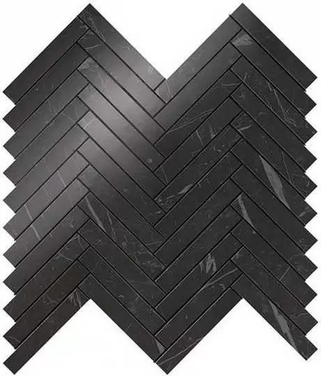Керамогранит Atlas Concorde Italy Marvel Stone Nero Marquina Herringbone Wall